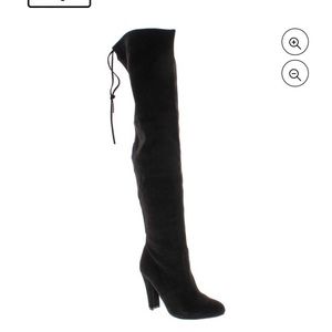 Steve Madden Gorgeous over the knee black boot 7.5
